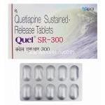 キュエルSR-300 ジェネリックセロクエル、クエチアピン300mg